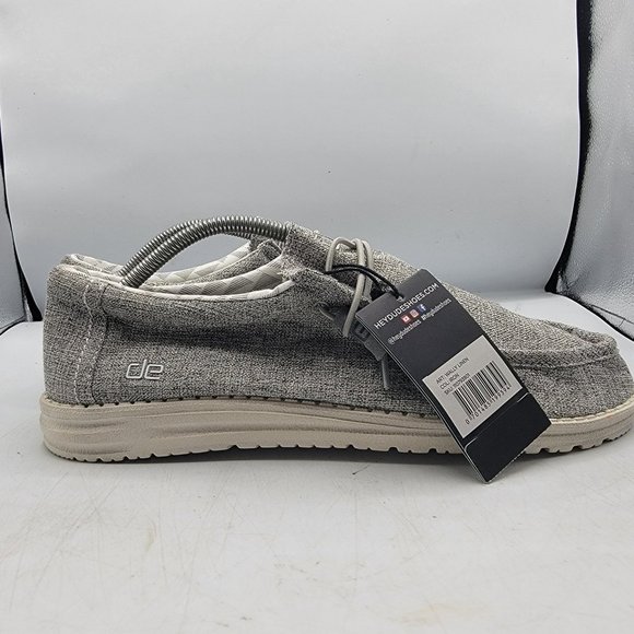 Hey Dude Mens 11 Wally Linen Iron Loafer Slip On Shoes Lightweight Casual Walk main image 9